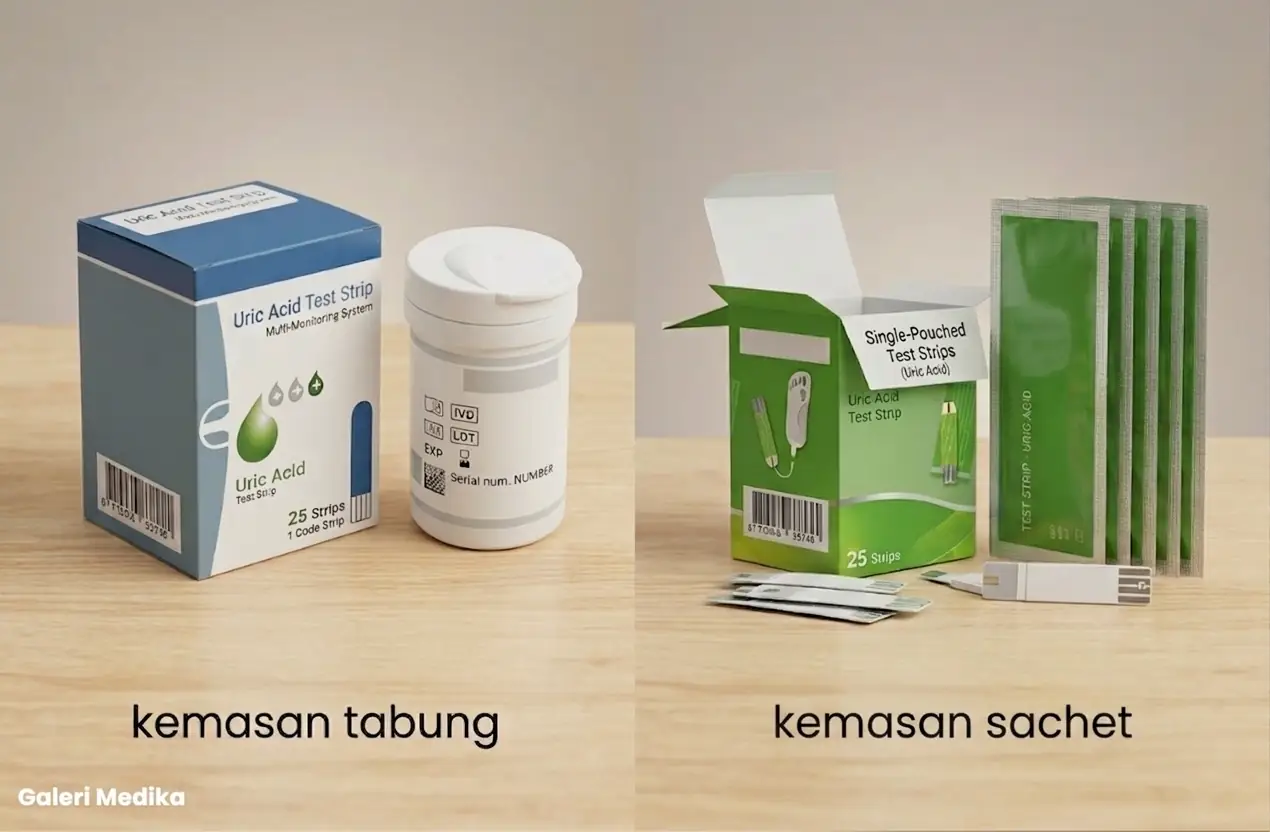strip kemasan tabung dan sachet